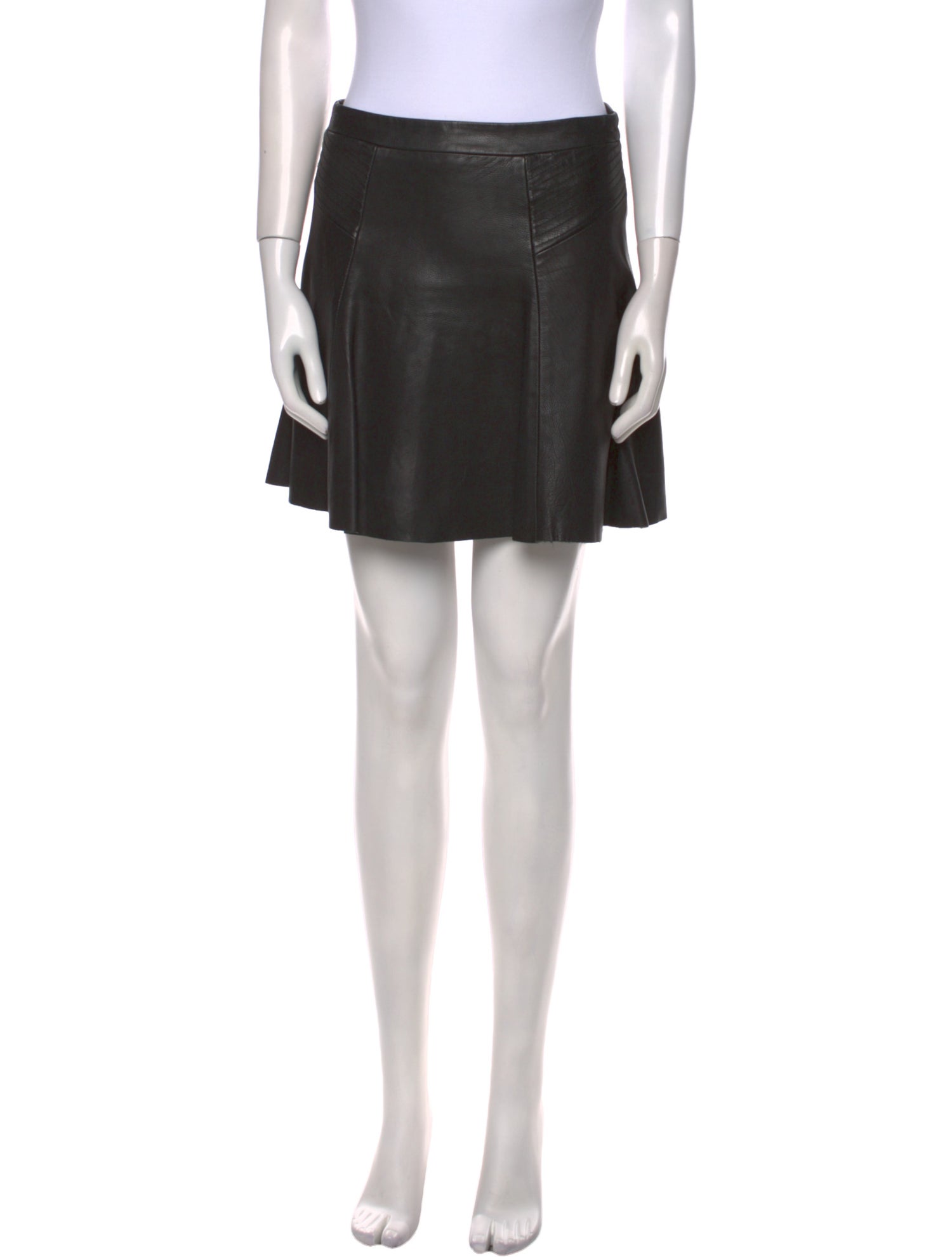 A.L.C. Calf Leather Mini Skirt