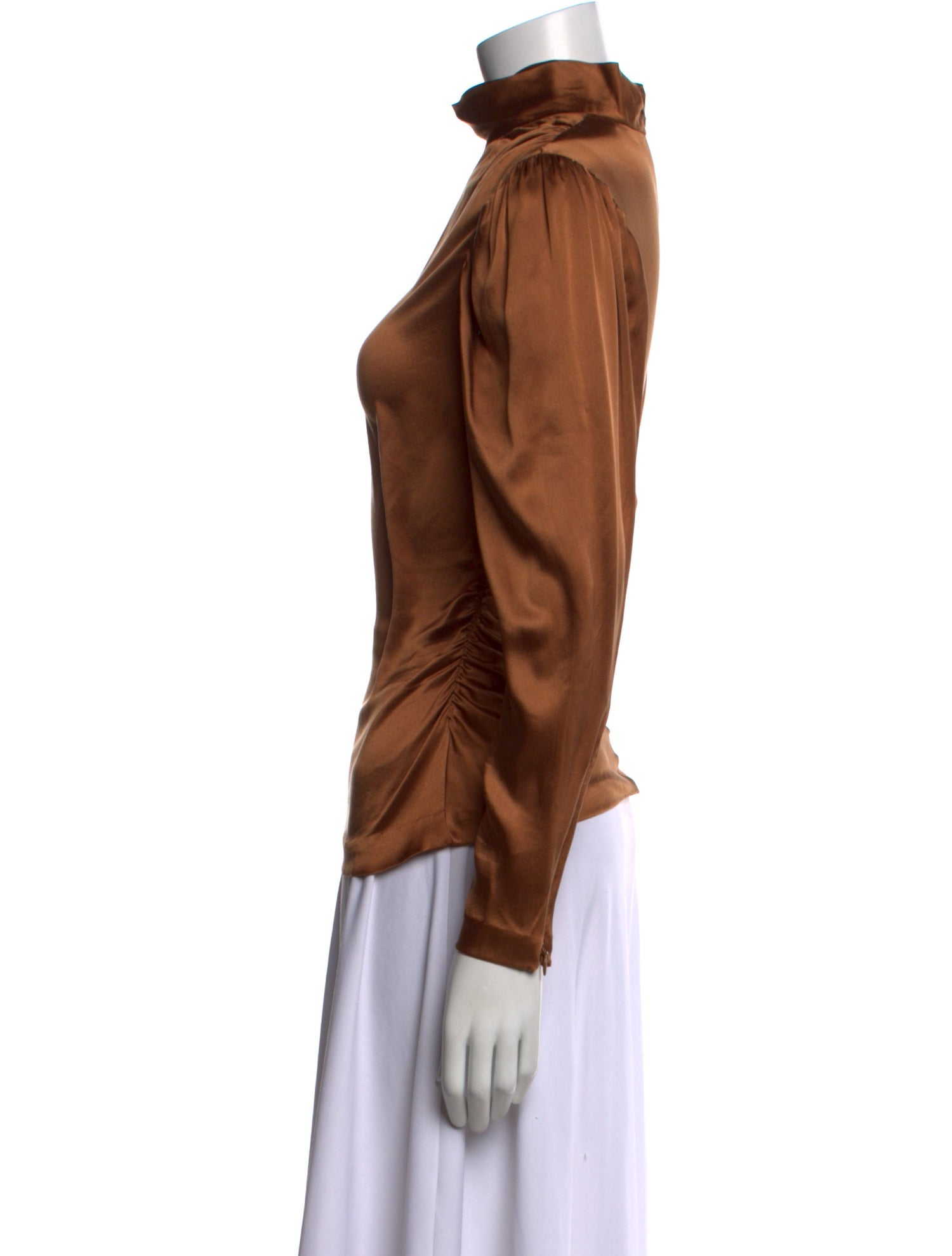 A.L.C. Silk Mock Neck Sweatshirt