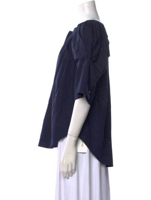 A.L.C. V-Neck Three-Quarter Sleeve Blouse