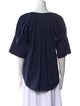 A.L.C. V-Neck Three-Quarter Sleeve Blouse