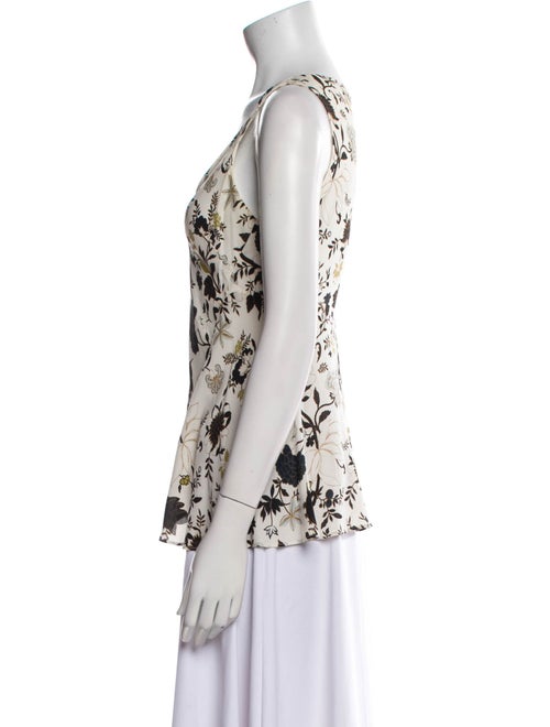 A.L.C. Silk Floral Print Top