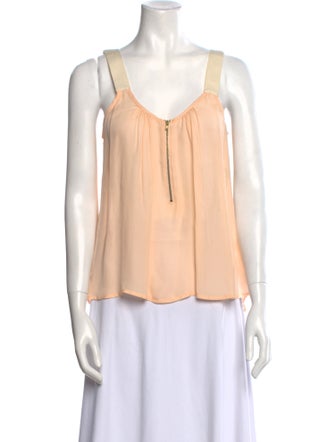 A.L.C. Silk V-Neck Top