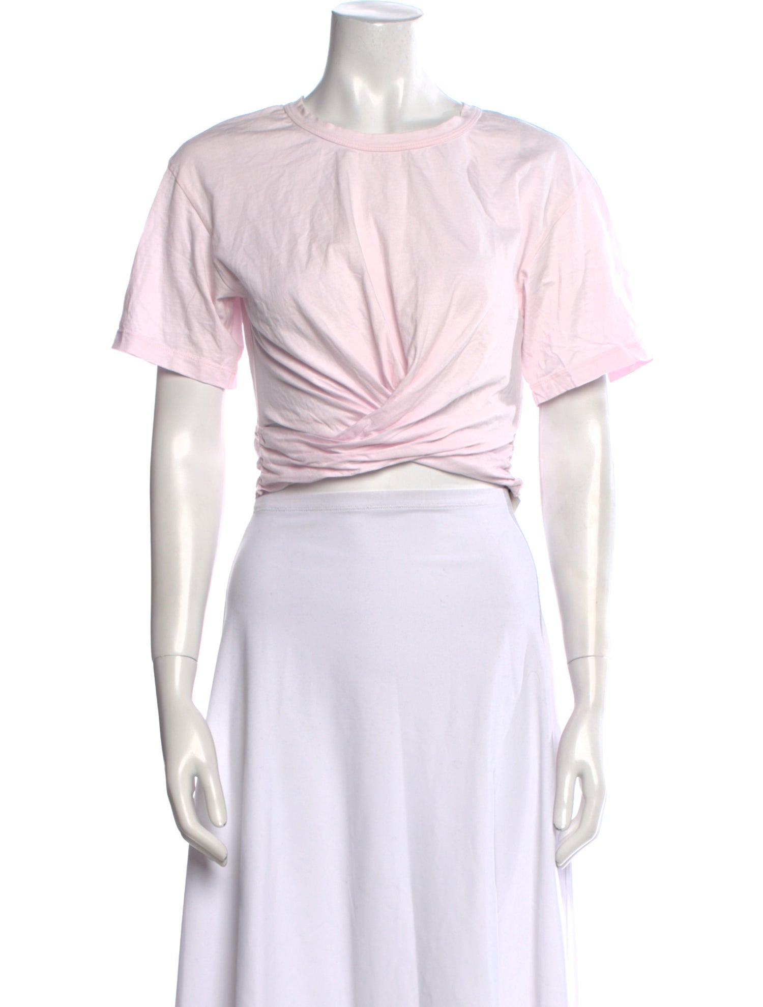 A.L.C. Crew Neck Short Sleeve Crop Top