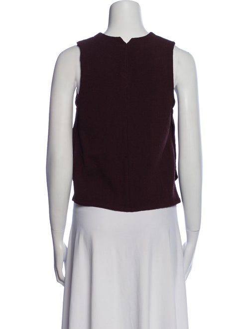 A.L.C. Crew Neck Sleeveless Crop Top