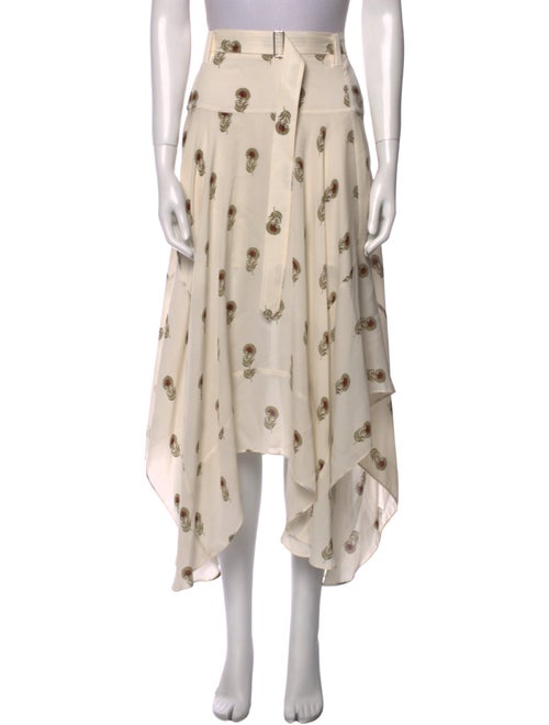 A.L.C. Silk Midi Length Skirt