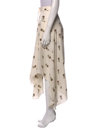 A.L.C. Silk Midi Length Skirt