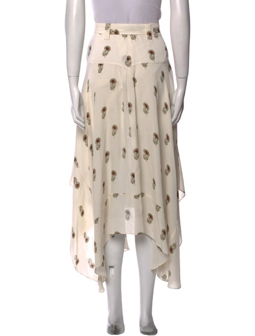 A.L.C. Silk Midi Length Skirt