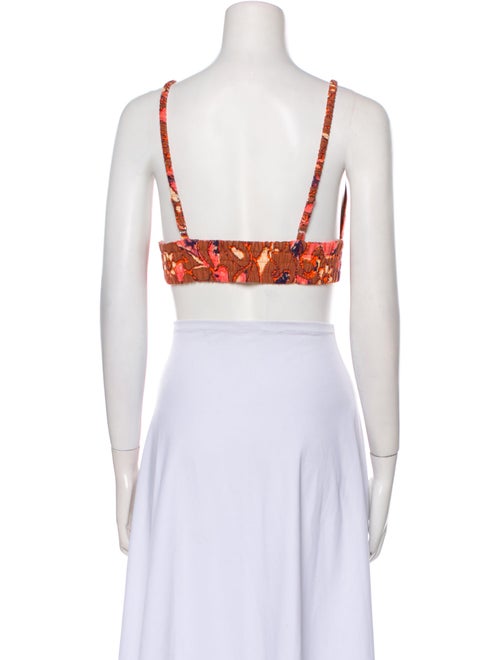 A.L.C. Linen Printed Crop Top