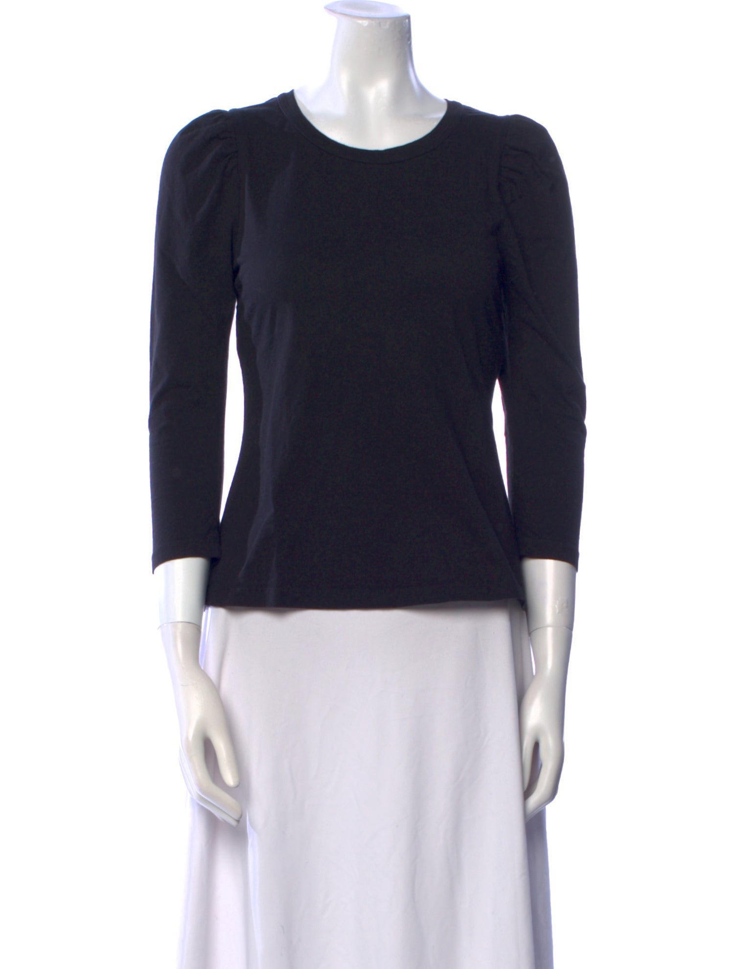 A.L.C. Crew Neck Three-Quarter Sleeve Top