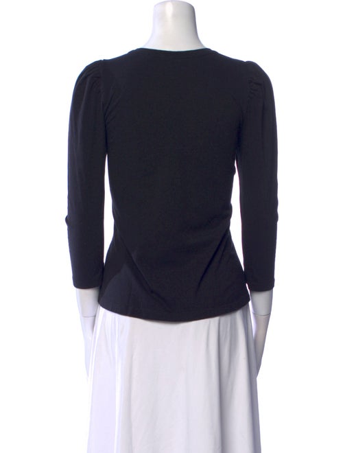 A.L.C. Crew Neck Three-Quarter Sleeve Top