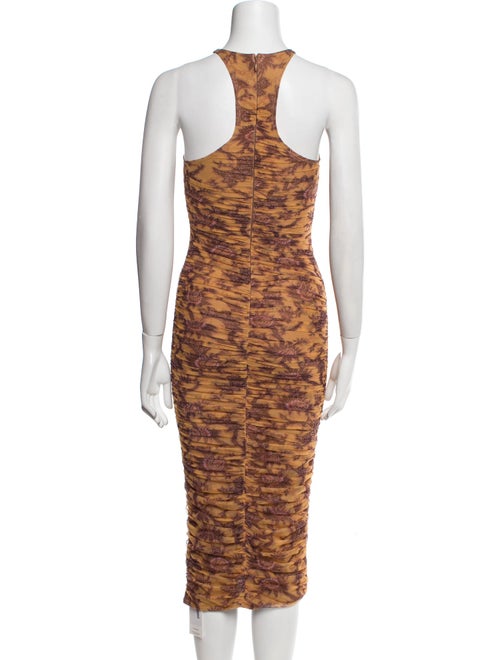 A.L.C. Animal Print Midi Length Dress