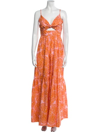 A.L.C. Printed Long Dress