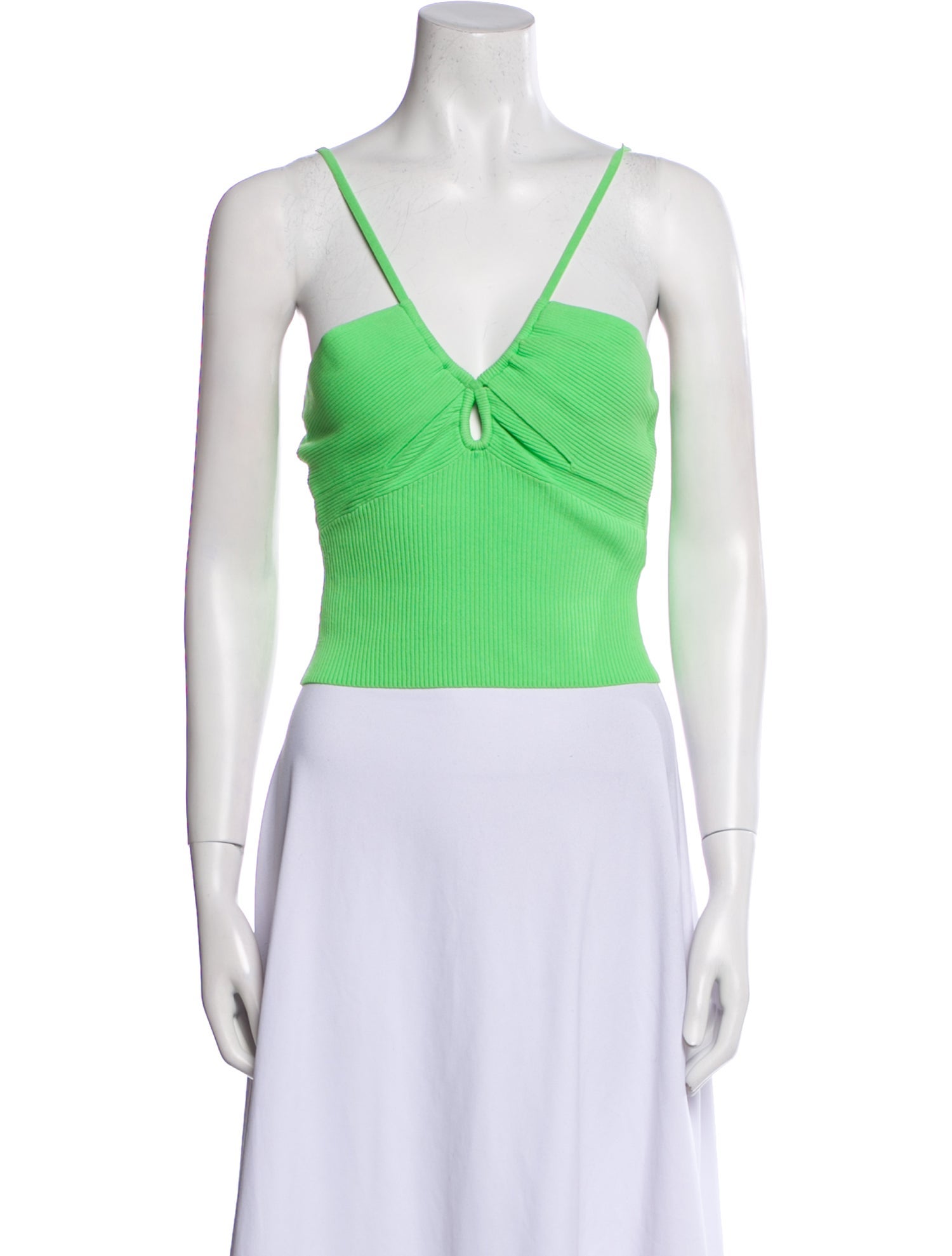 A.L.C. V-Neck Sleeveless Crop Top