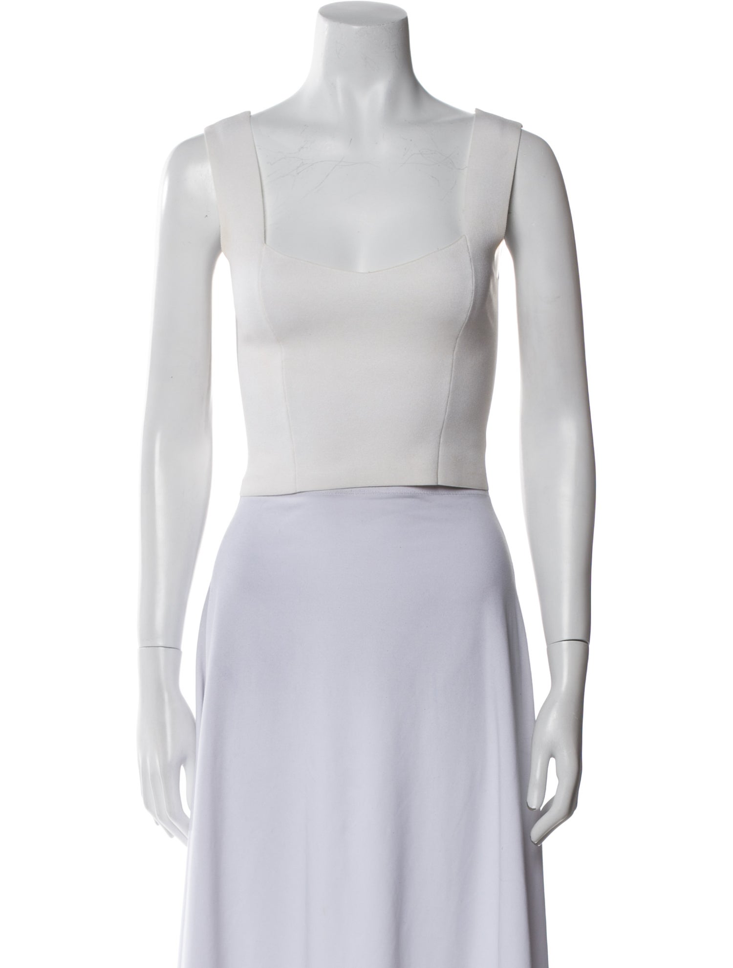 A.L.C. Square Neckline Sleeveless Crop Top