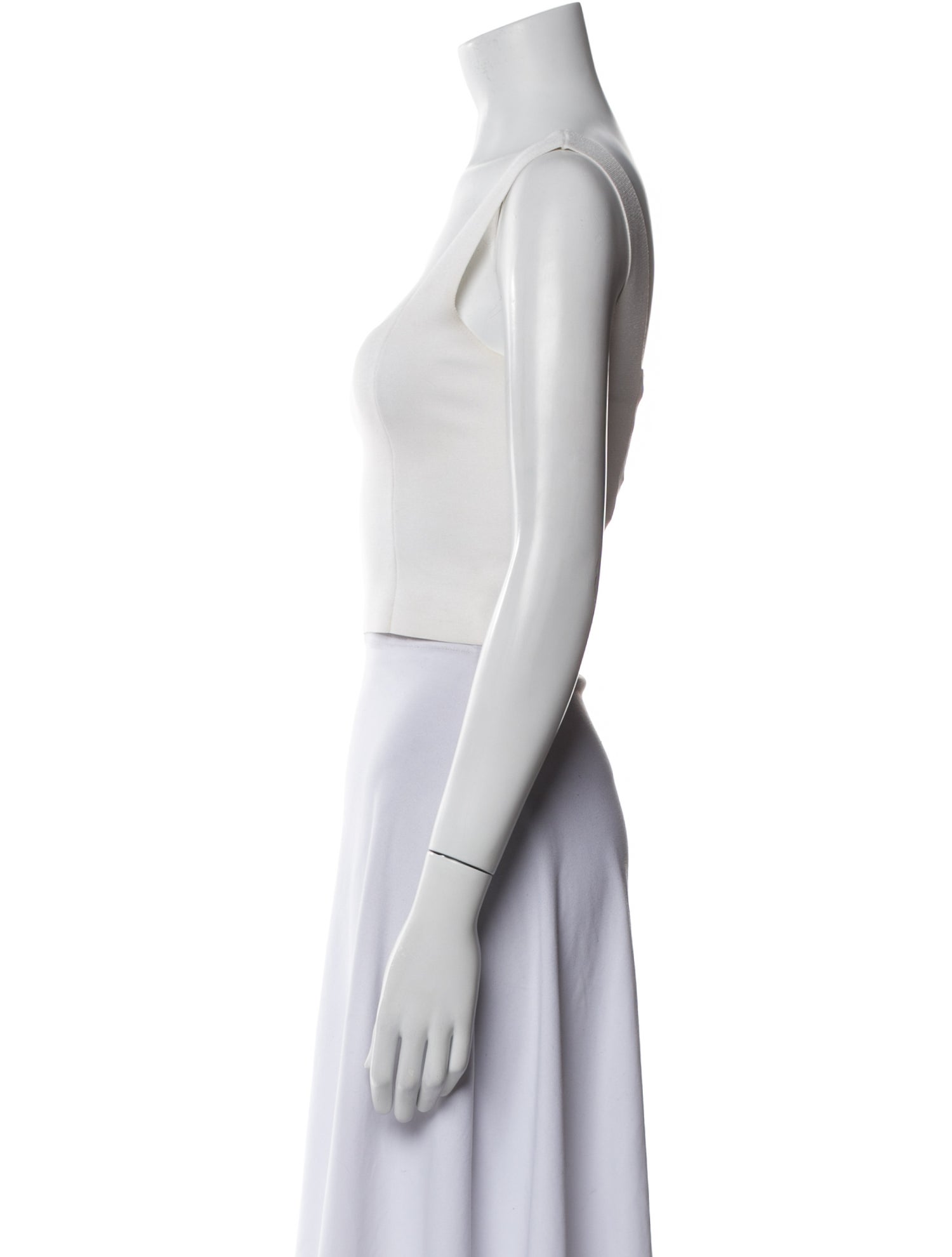 A.L.C. Square Neckline Sleeveless Crop Top