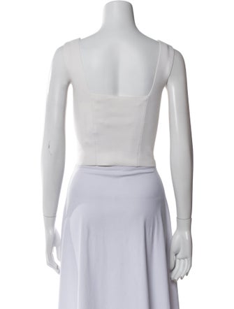 A.L.C. Square Neckline Sleeveless Crop Top