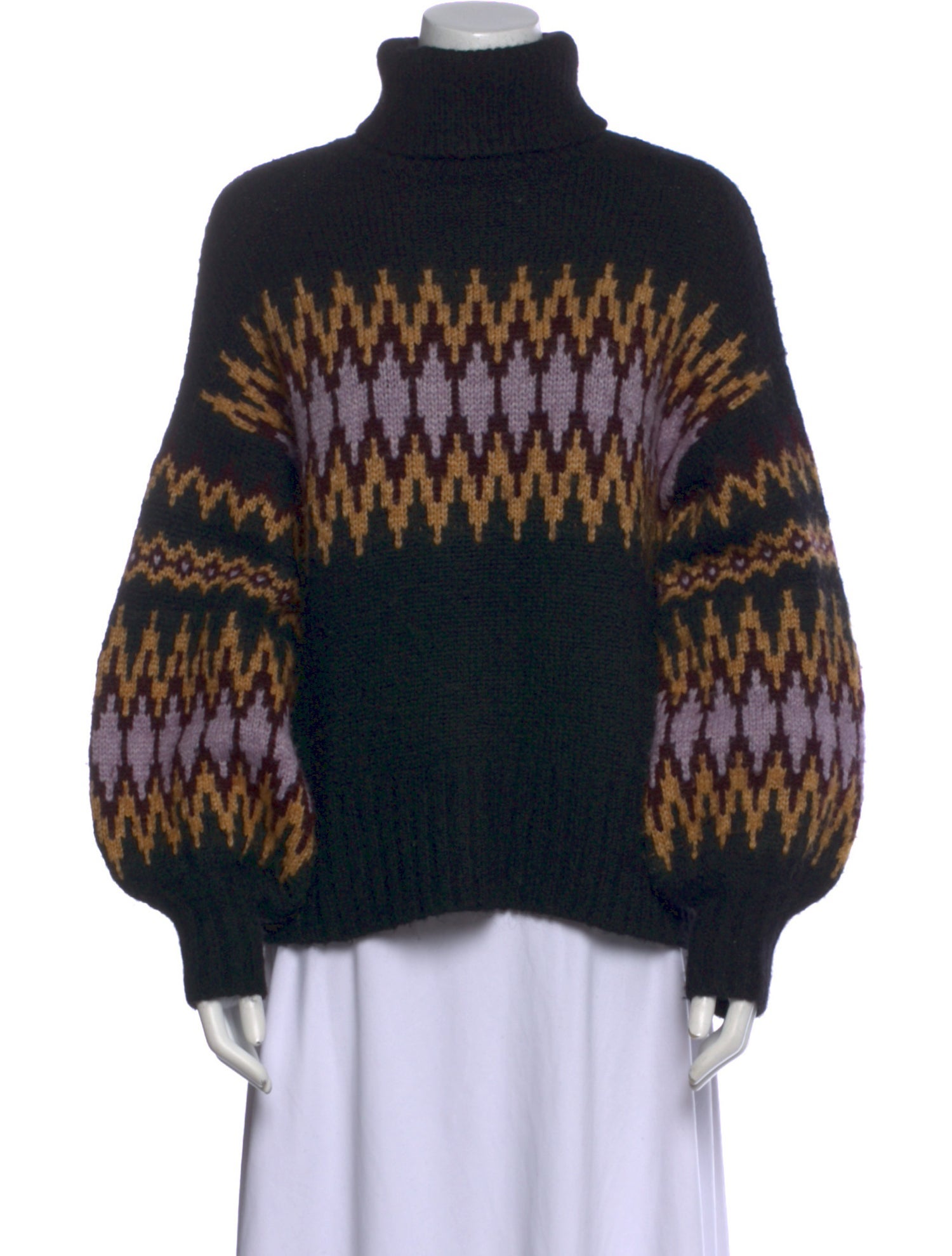 A.L.C. Printed Turtleneck Sweater