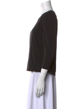 A.L.C. Scoop Neck Three-Quarter Sleeve T-Shirt