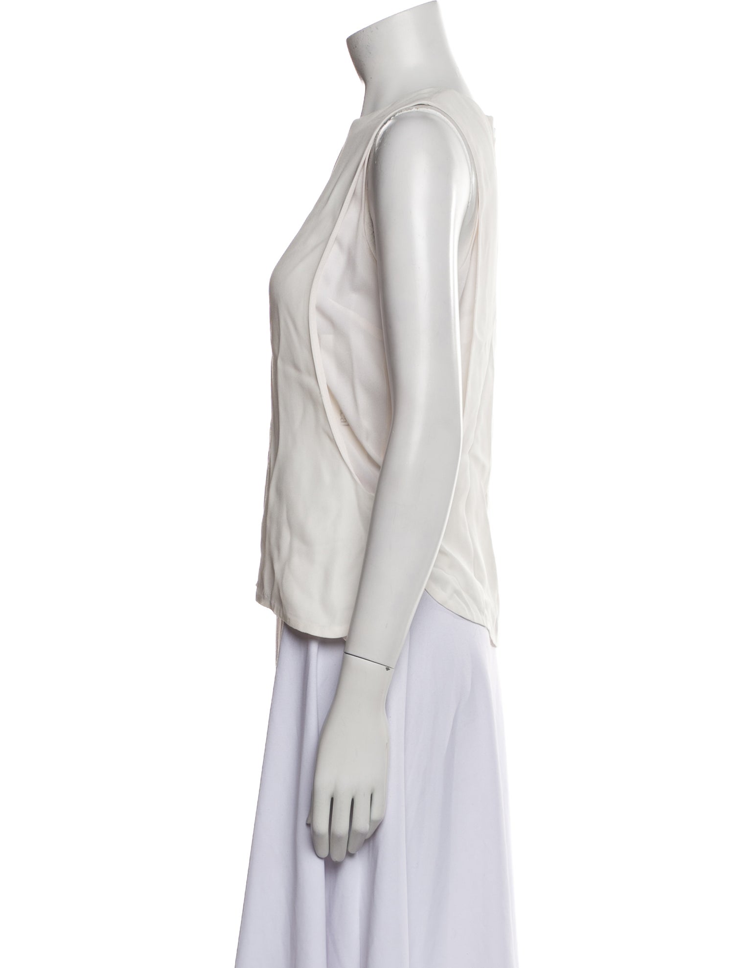 A.L.C. Crew Neck Sleeveless Blouse