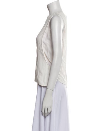 A.L.C. Crew Neck Sleeveless Blouse