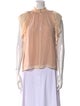 A.L.C. Silk Mock Neck Blouse