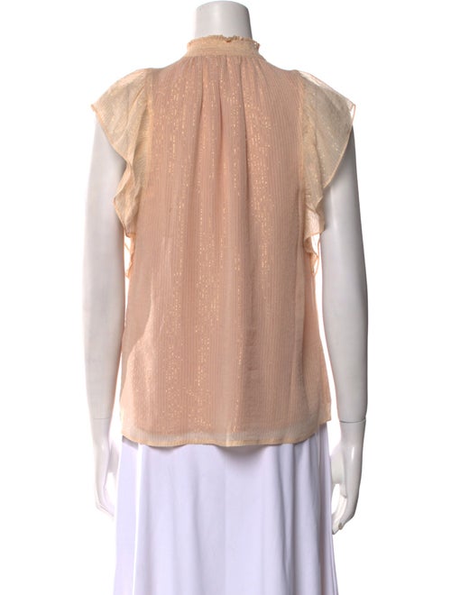A.L.C. Silk Mock Neck Blouse