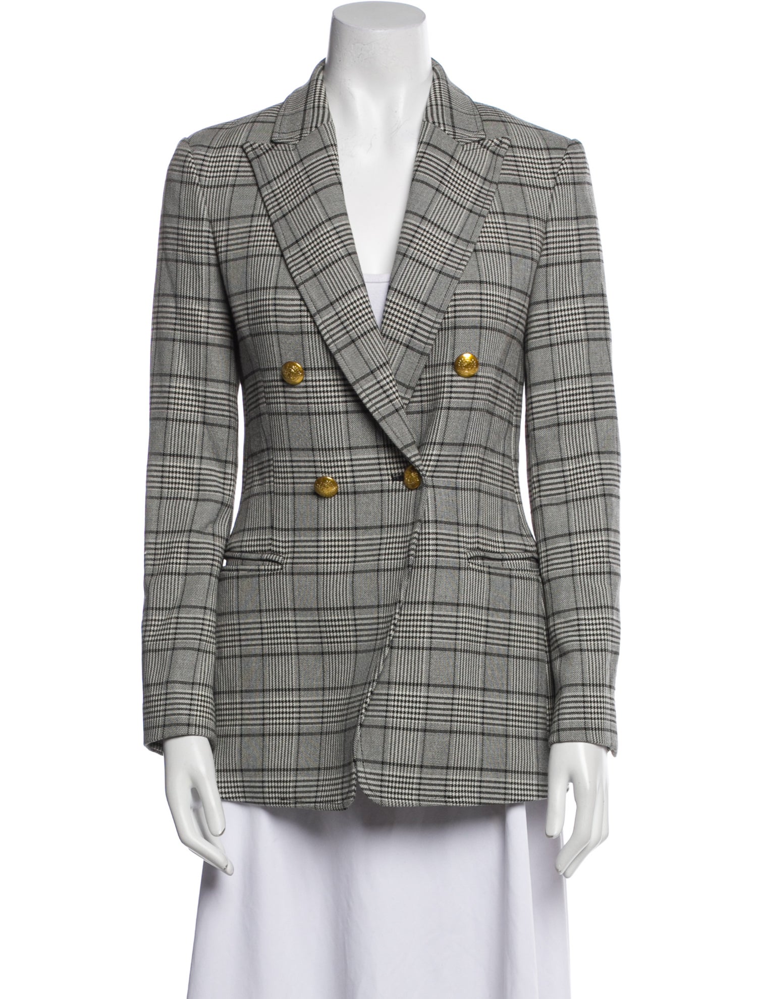 A.L.C. Plaid Print Blazer
