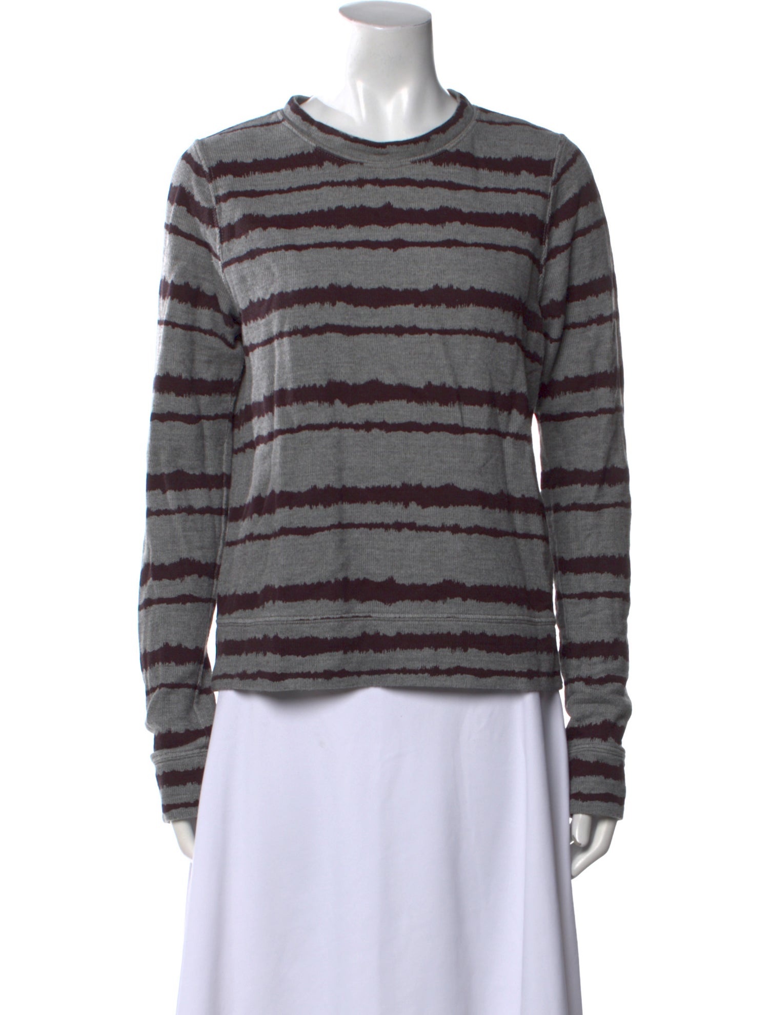 A.L.C. Striped Crew Neck Sweatshirt