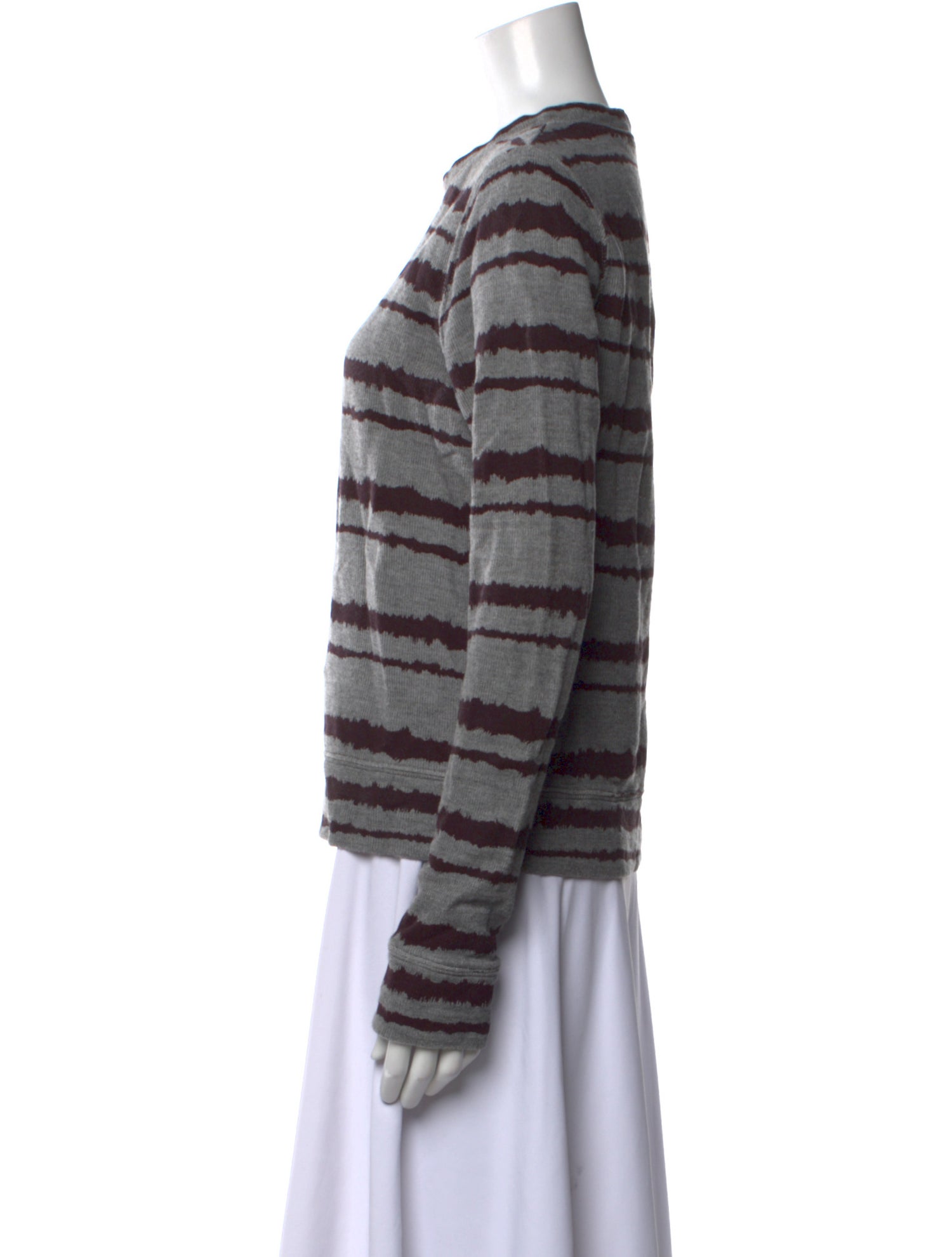 A.L.C. Striped Crew Neck Sweatshirt