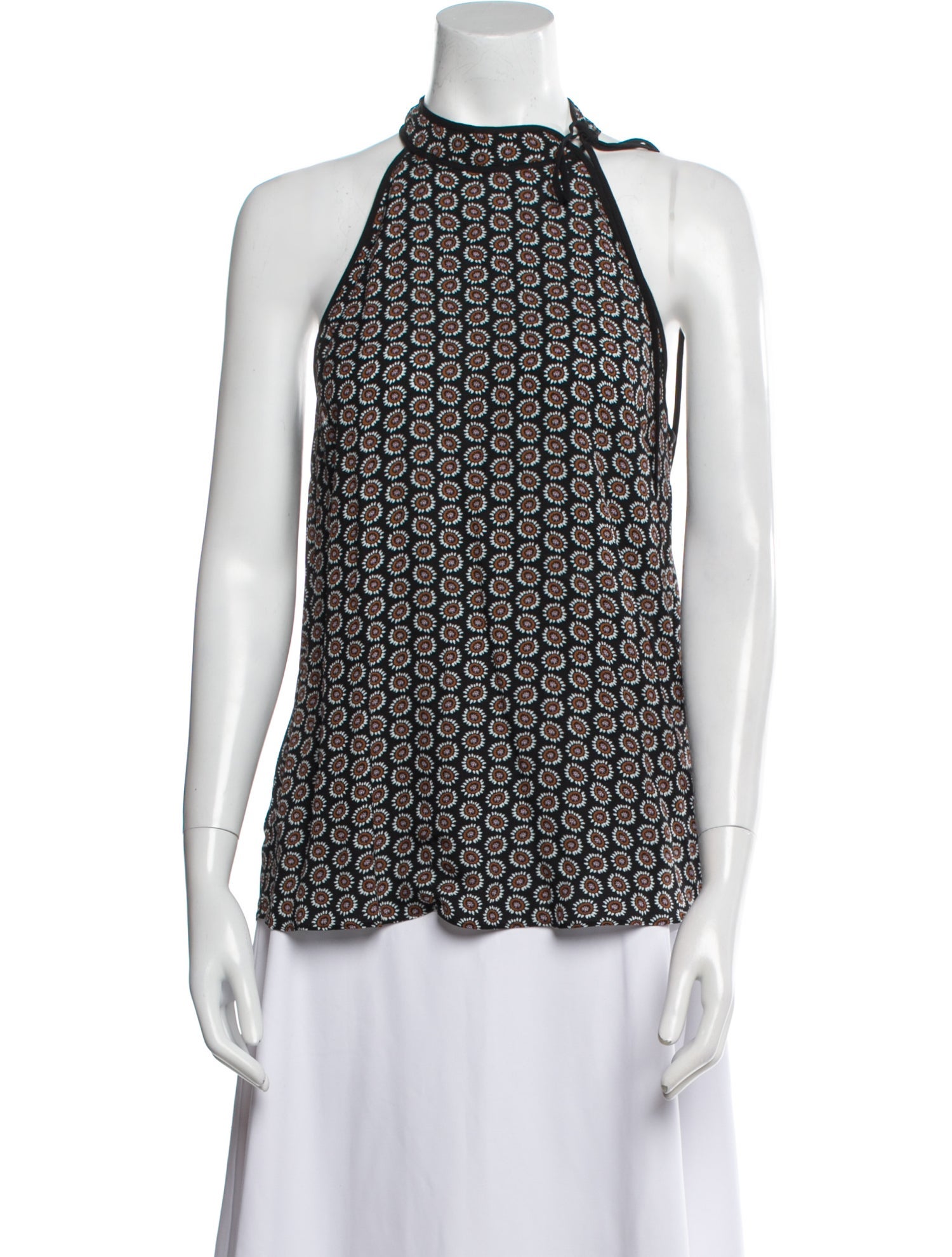 A.L.C. Silk Floral Print Blouse