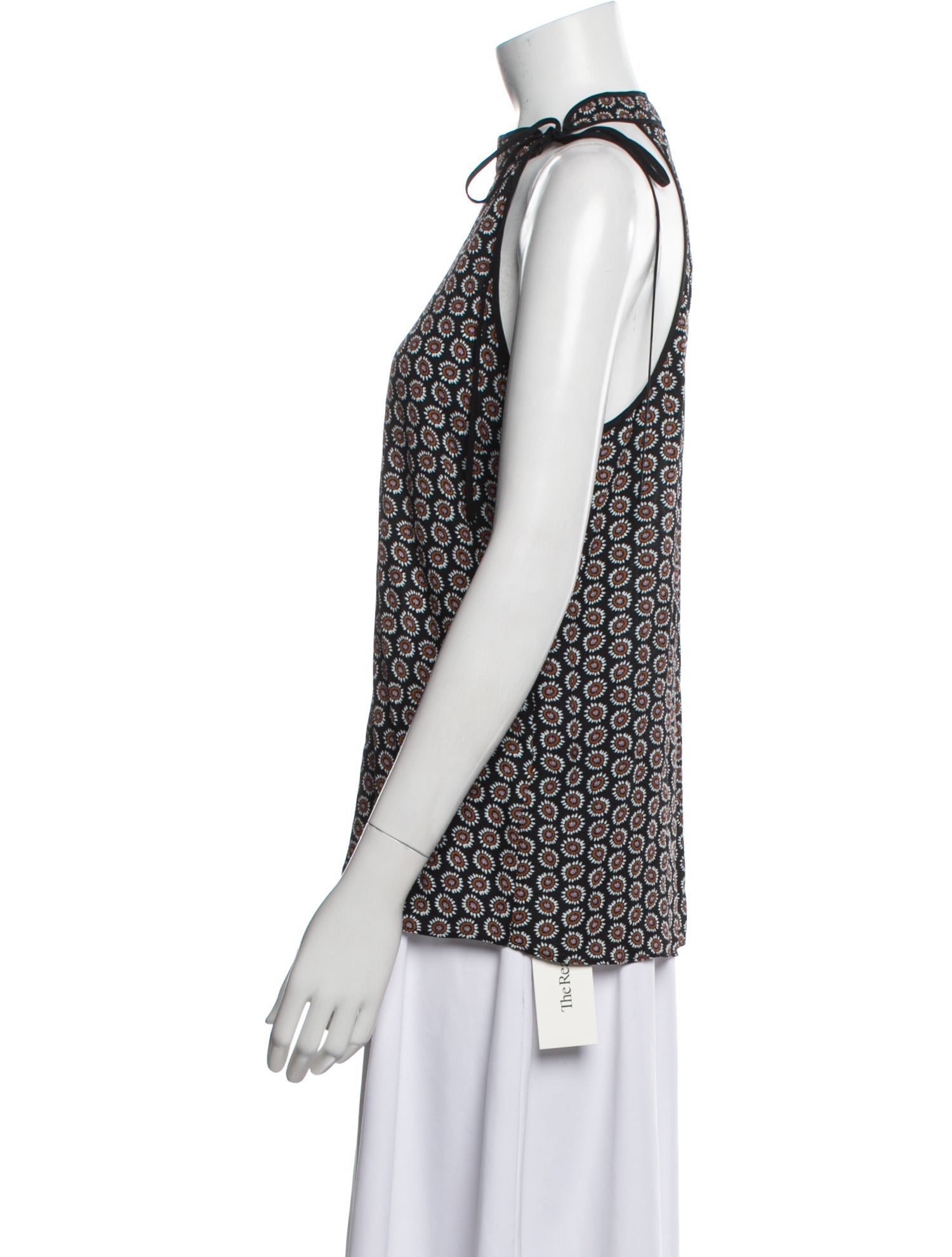 A.L.C. Silk Floral Print Blouse