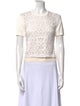 A.L.C. Silk Lace Pattern Top