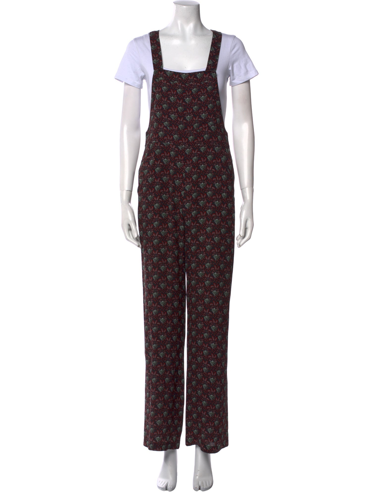 A.L.C. Silk Printed Jumpsuit