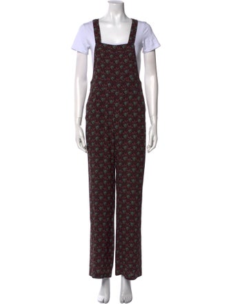 A.L.C. Silk Printed Jumpsuit