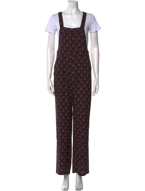 A.L.C. Silk Printed Jumpsuit