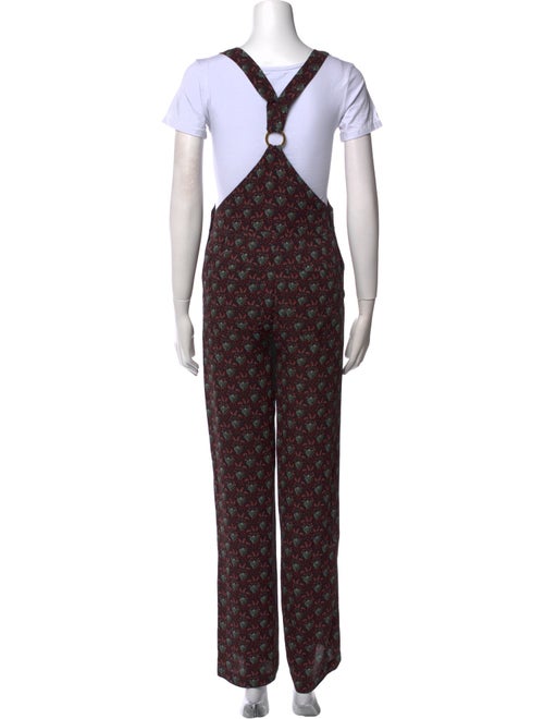A.L.C. Silk Printed Jumpsuit