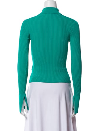 A.L.C. Mock Neck Long Sleeve Polo