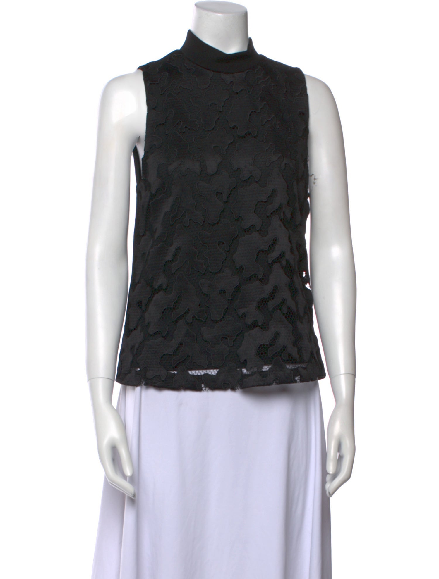 A.L.C. Mock Neck Sleeveless Top