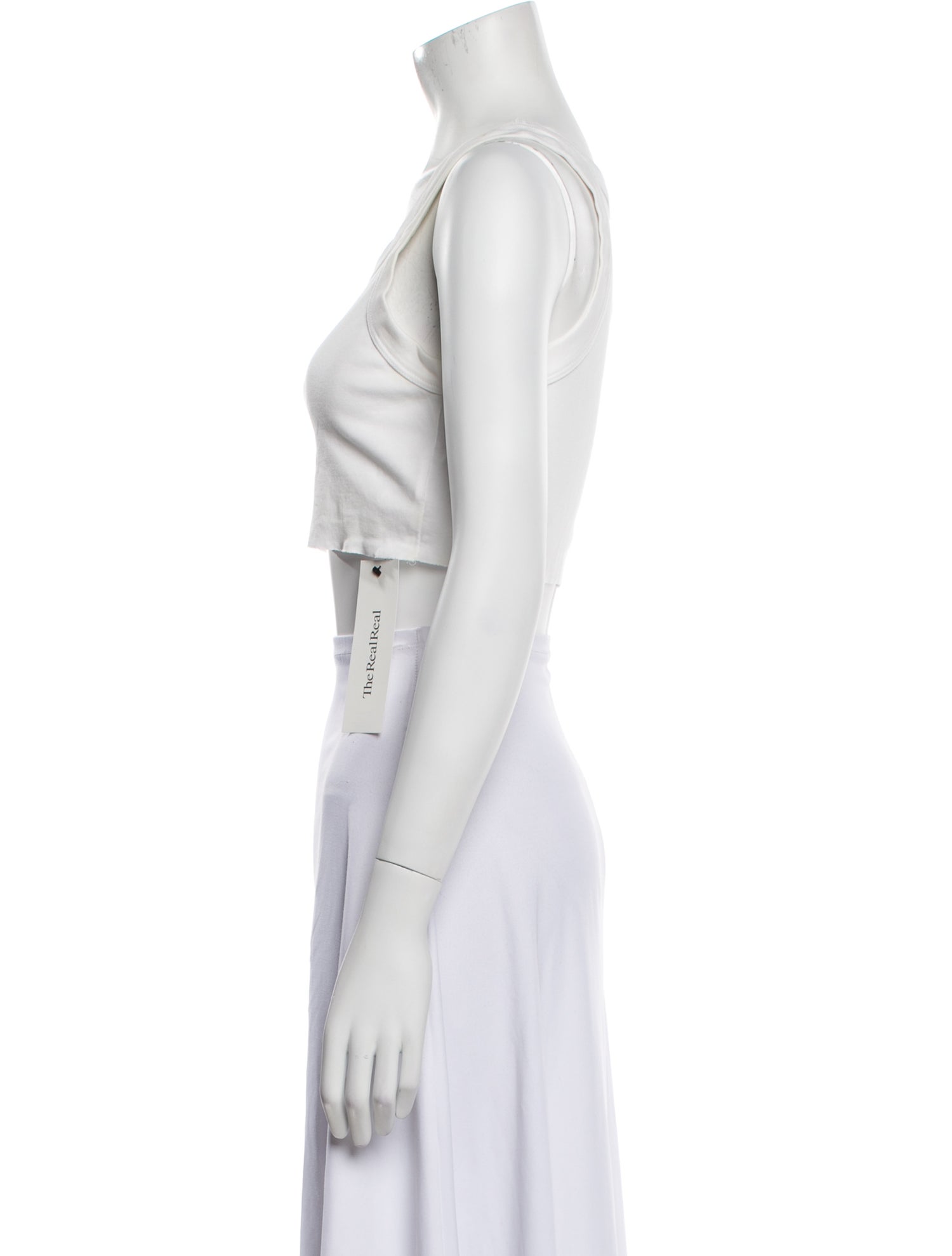 A.L.C. Scoop Neck Sleeveless Crop Top