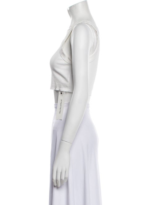 A.L.C. Scoop Neck Sleeveless Crop Top