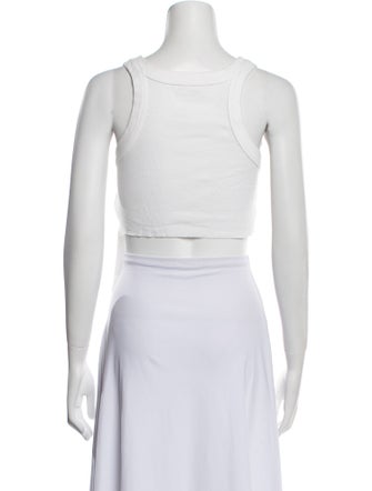 A.L.C. Scoop Neck Sleeveless Crop Top