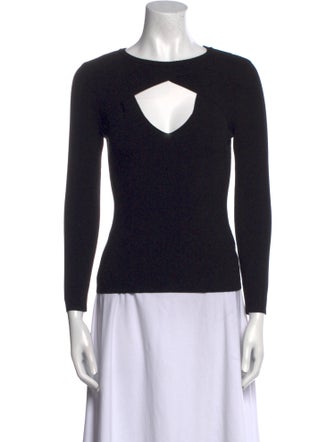 A.L.C. Scoop Neck Long Sleeve Top