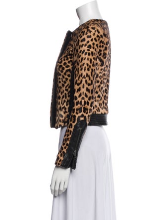 A.L.C. Fur Animal Print Jacket