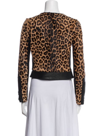 A.L.C. Fur Animal Print Jacket