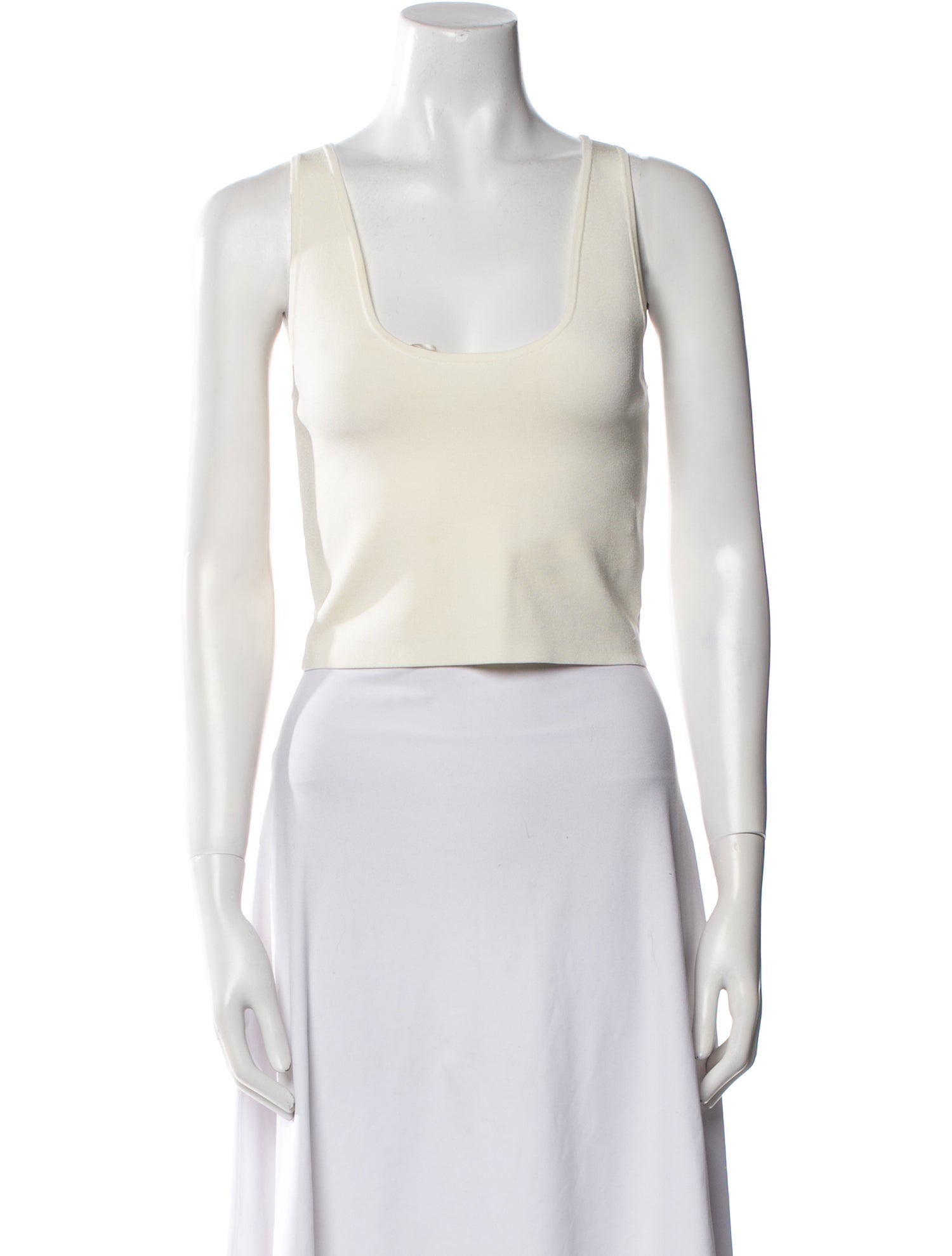 A.L.C. Square Neckline Sleeveless Crop Top