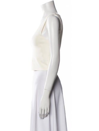 A.L.C. Square Neckline Sleeveless Crop Top