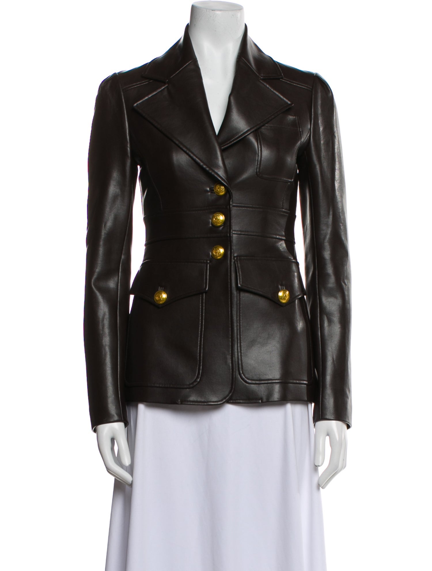 A.L.C. Faux Leather Blazer