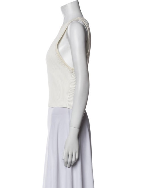 A.L.C. Crew Neck Sleeveless Crop Top