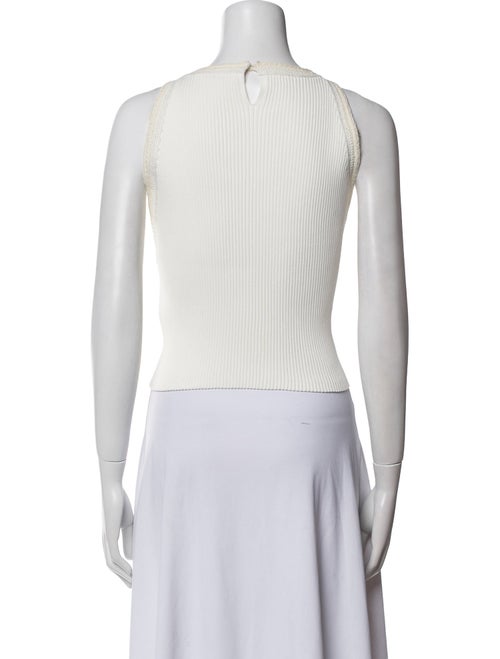 A.L.C. Crew Neck Sleeveless Crop Top