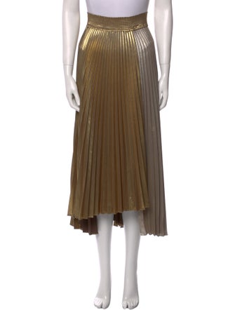 A.L.C. Pleated Accents Midi Length Skirt